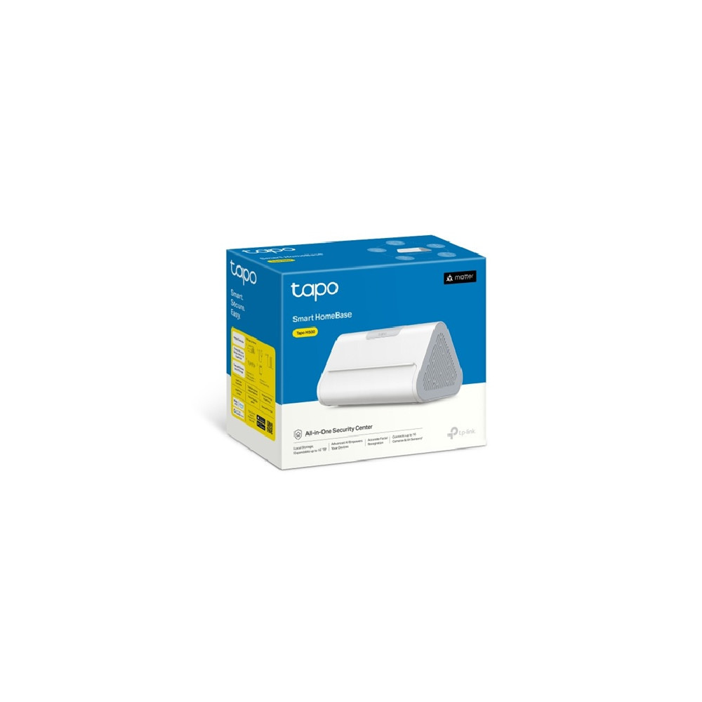 TP-LINK TAPO H500 Smart HomeBase Up To 16 Cameras, 64 Sensors, Local AI Hub, 16GB Built-in + up to 16TB Expandable Storage, Matter, No Cloud Fees - Image 1