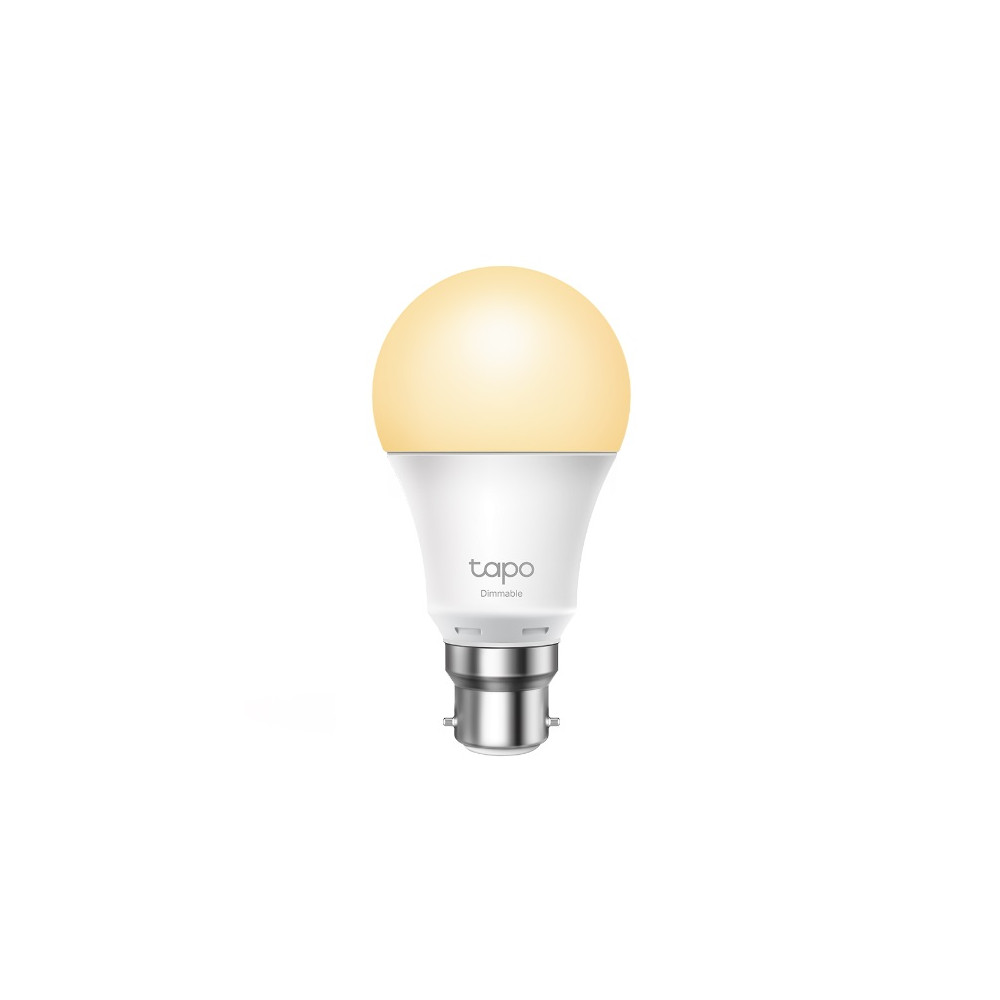 TP-LINK TAPO L510B Smart Light Bulb Bayonet Fitting Dimmable, No Hub Required, Voice Control, Schedule & Timer 2700K 8.7W 2.4 GHz 802.11b/g/n - Image 1