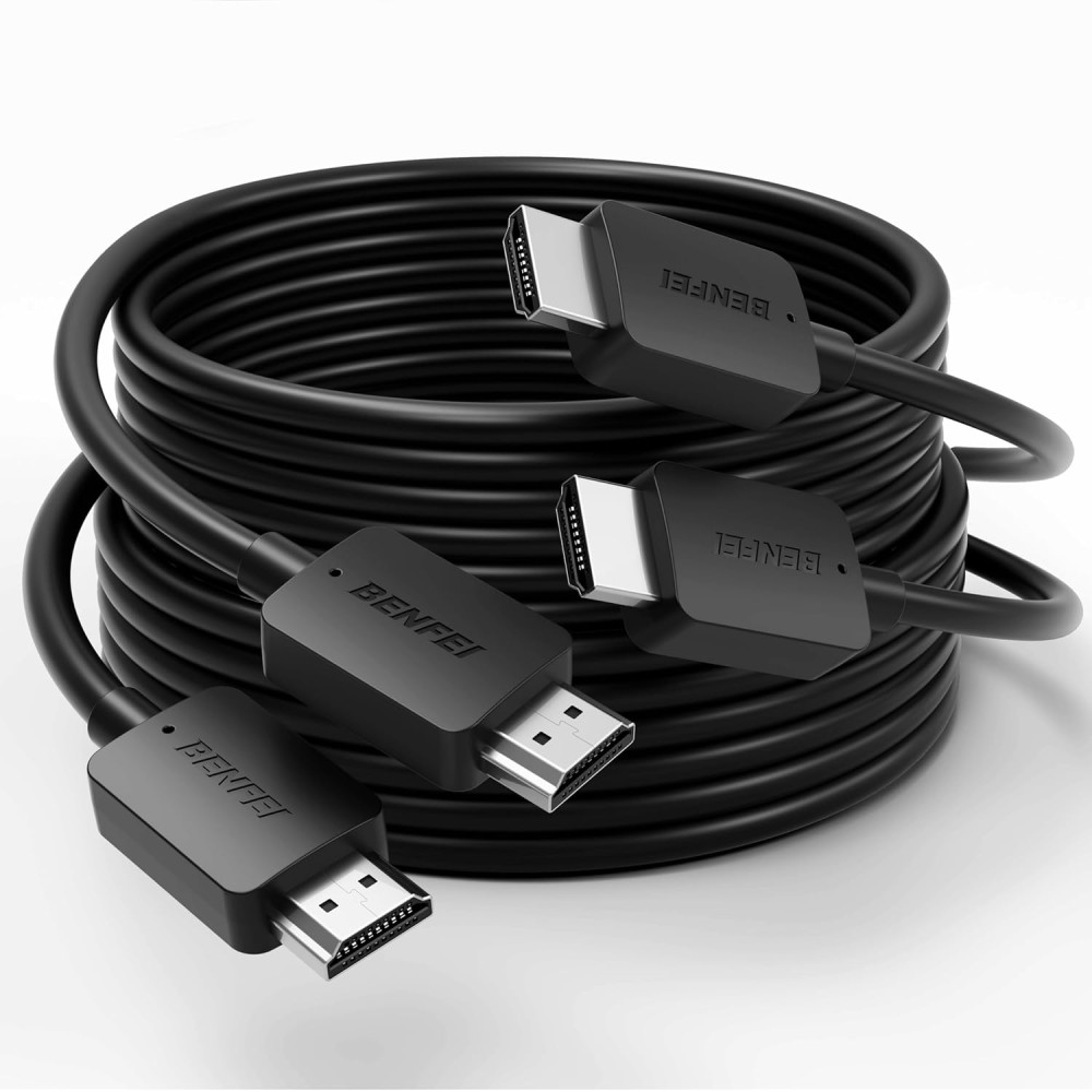 BENFEI 6971785944138 000415BK-2P 8K@ 60Hz V2.1 HDMI to HDMI Cable 1.8M , 2 Pack - Image 1