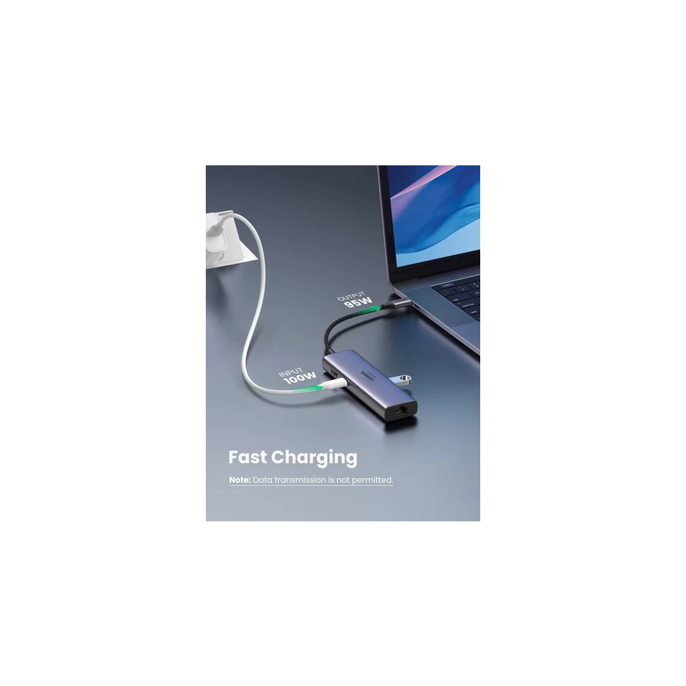 UGREEN 6957303865154 60515 7 in 1 Multiport Adapter with 4K@60Hz HDMI / PD100W /RJ45 /SD&TF /USB3.0 x 2 - Image 8