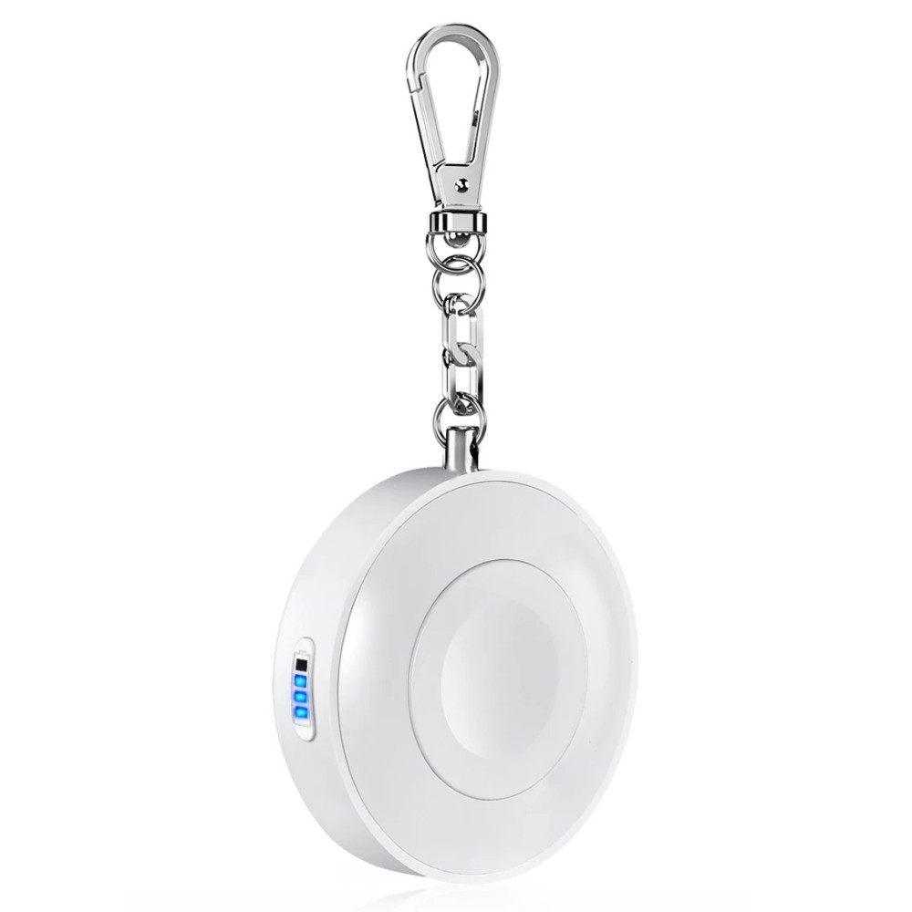 Choetech 6971824970227 T313 MFi 900mAh Magnetic Wireless Charger for Apple Watch Key-chain (White) - Image 1