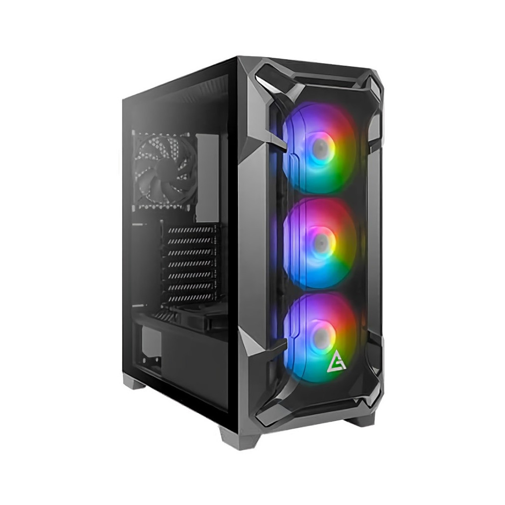 Antec DF600 FLUX High Airflow ARGB Tempered Glass Mid-Tower Case Black