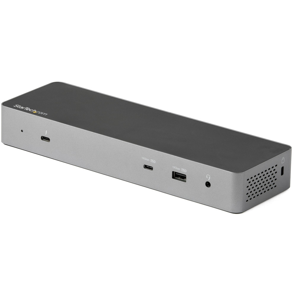 StarTech TB3CDK2DH T/BOLT3 DOCK, DUAL 4KDISPLAY, HDMI(2), DP(2), USB-C, USB(5), RJ45, 96W, 3YRS