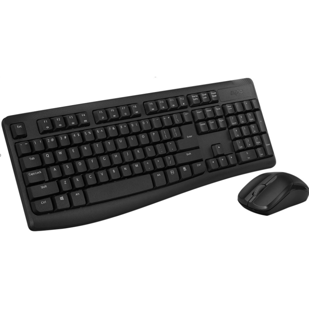 Rapoo X1800PRO Wireless Mouse & Keyboard Combo - 2.4G, 10M Range, Optical, Long Battery, Spill-Resistant Design,1000 DPI, Nano Receiver, Office Choice - Image 1