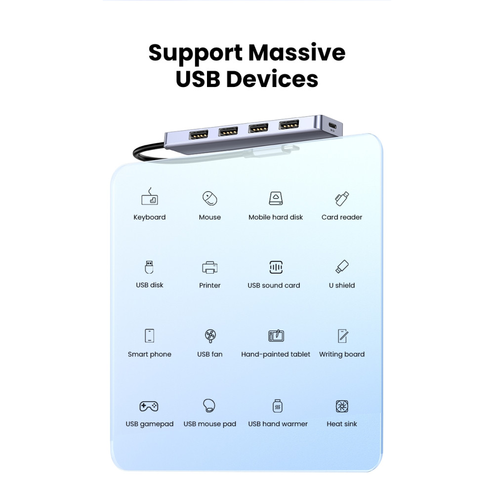 UGREEN 6957303873364 70336 USB Type-C to 4 Port USB 3.0 Hub - Image 9
