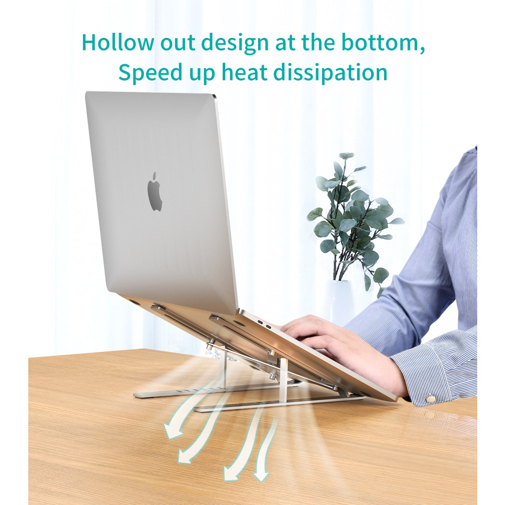 Choetech 6971824978896 H045-SL Aluminum Foldable Laptop Stand - Image 5