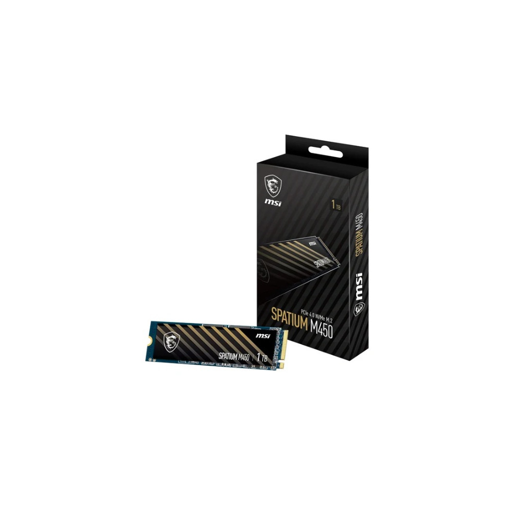 MSI SPATIUM M480 PRO PCIE 4.0 NVME M.2 1TB SSD, 1GB DDR4, Sequential Read up to 7400MB/s, Sequential Write up to 6000MB/s, 700 TBW, 5 Year Warranty - Image 1