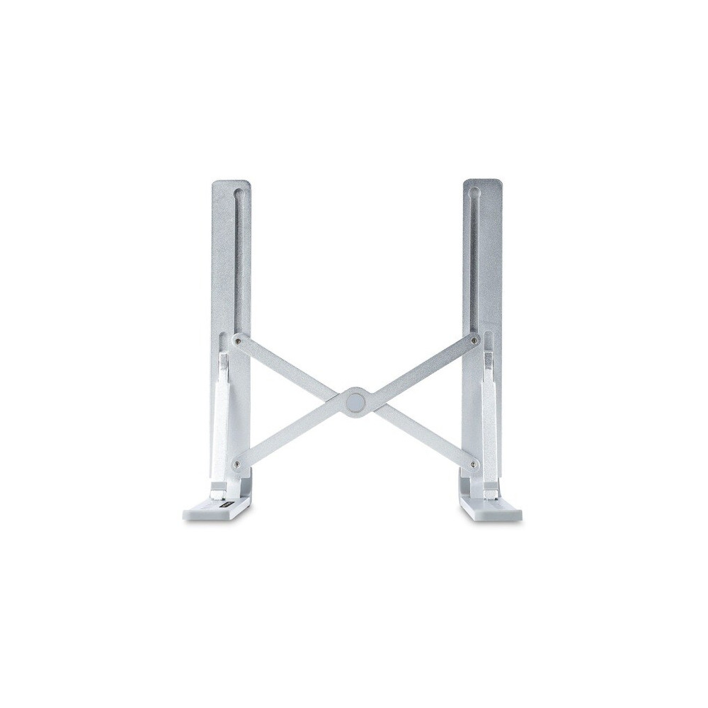 StarTech LAPTOP-RISER-BAR Foldable Laptop Riser Stand, Portable Height Adjustable Ergonomic Laptop Stand, Tilt/Raised/Angled Laptop/Tablet Stand - Angled laptop holder enhances viewing and comfort; Adjustable width (2-7.17in) for notebook computers, table