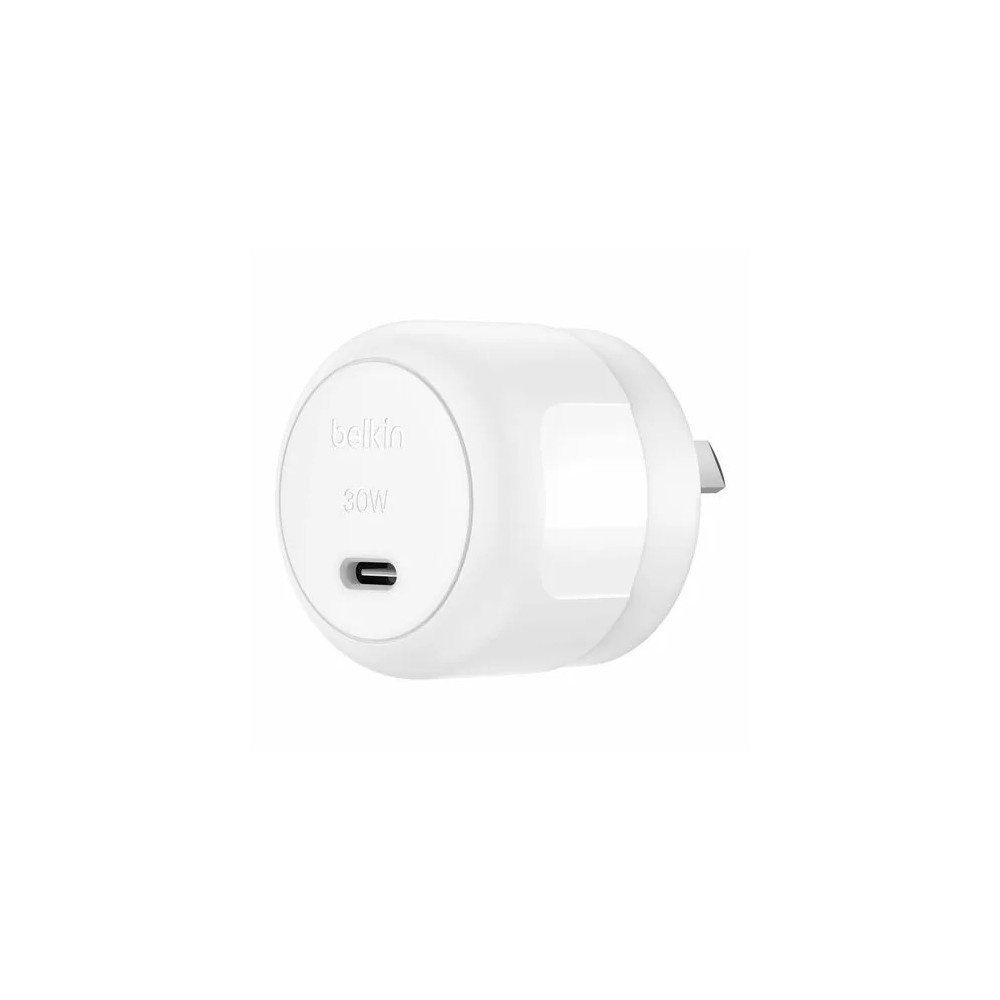Belkin WCA008AU1MWH-B6 BoostCharge 30 W AC Adapter - Universal Adapter - 1 USB Type-C - For iPhone, Charger, iPad Air, iPad mini, iPad Pro - 1.01 m Cable - Image 2