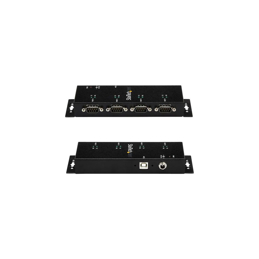 StarTech ICUSB2324I Serial Hub - Wall Mountable - 1 - TAA Compliant - USB - PC, Mac, Linux - 4 x Number of Serial Ports External - 1 x Number of USB Ports