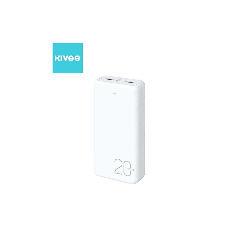 KIVEE 6941256102077 PT63 Power Bank 20000mAh White - Image 2