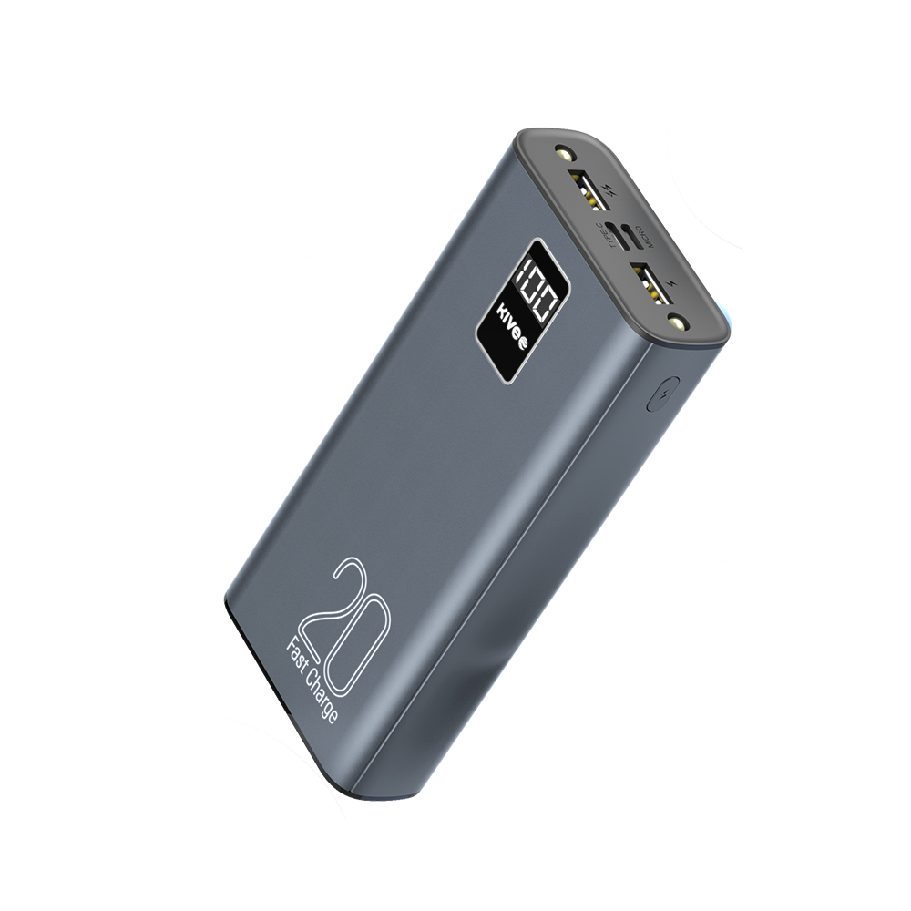 KIVEE 6941256120415 PT23Max Led Display Power Bank 20000mAh Black - Image 5