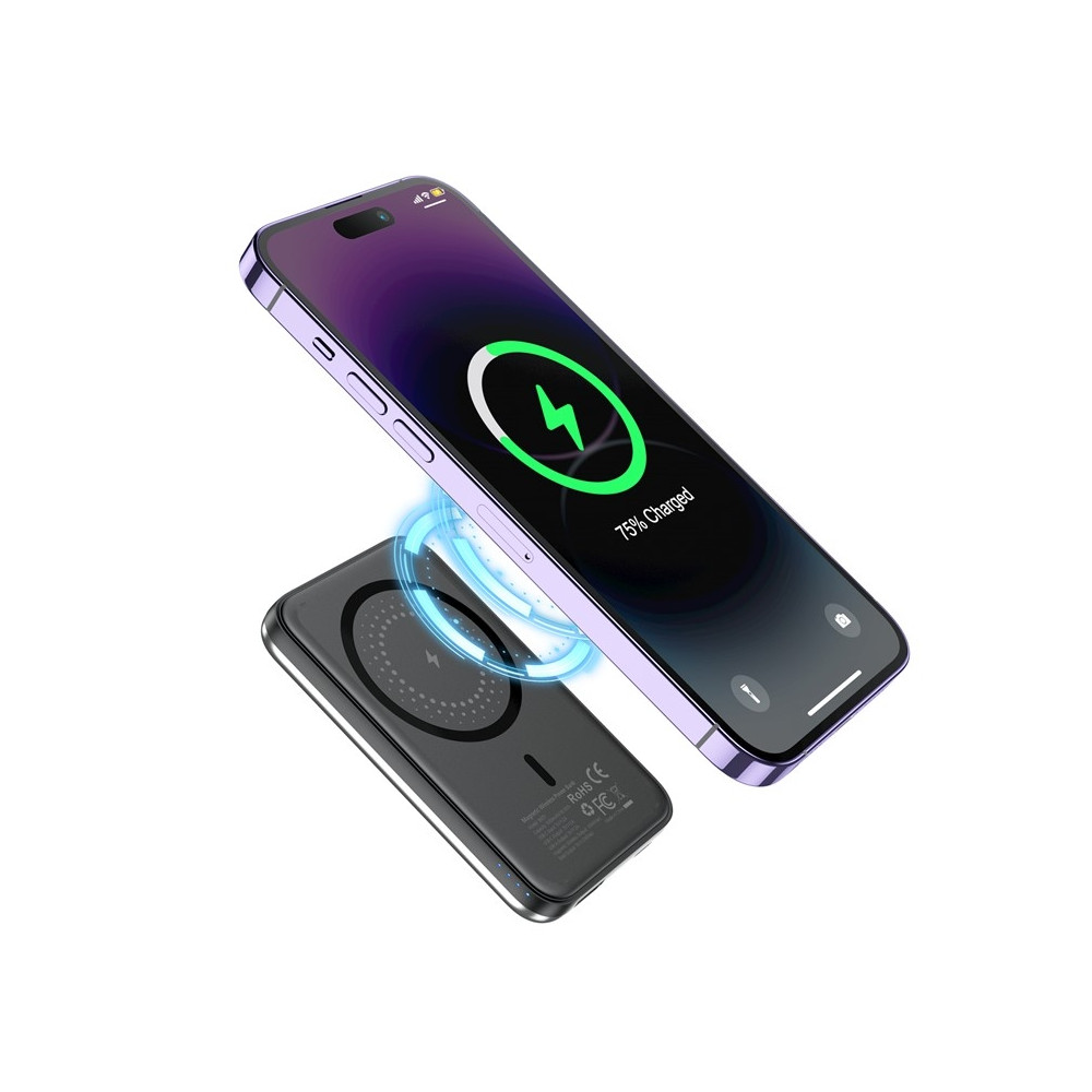 Choetech 6932112104779 B655-SL Magnetic Wireless Power Bank 10W, 5000mAh - Image 2