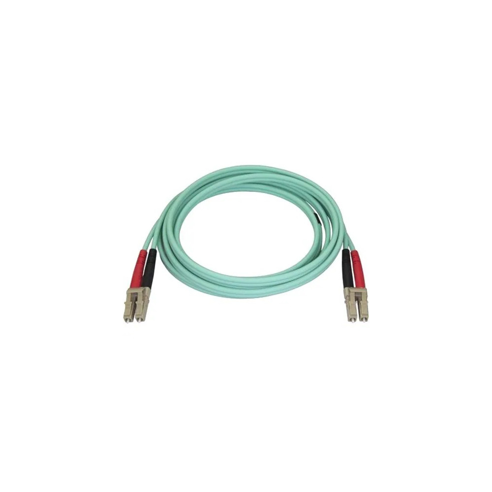 StarTech 450FBLCLC2 2m (6ft) LC/UPC to LC/UPC OM4 Multimode Fiber Optic Cable, 50/125µm, 100G, Low Insertion Loss, LSZH Fiber Jumper Cord - 2m (6.6ft) OM4 Multimode LC/LC-UPC Fiber Cable; 1/10/40/100 Gbps Full Duplex; 50/125µm Core w/ Aramid She - Image 2