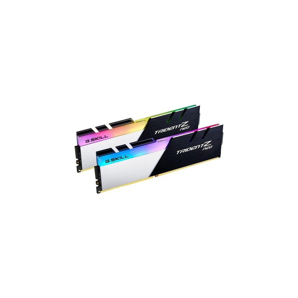 G.SKILL F4-3600C16D-16GTZNC Trident Z Neo RAM Module for Server, Desktop PC, Workstation - 16 GB (2 x 8GB) - DDR4-3600/PC4-28800 DDR4 SDRAM - 3600 MHz - CL16 - 1.35 V - Non-ECC - Unbuffered - 288-pin - DIMM - Lifetime Warranty