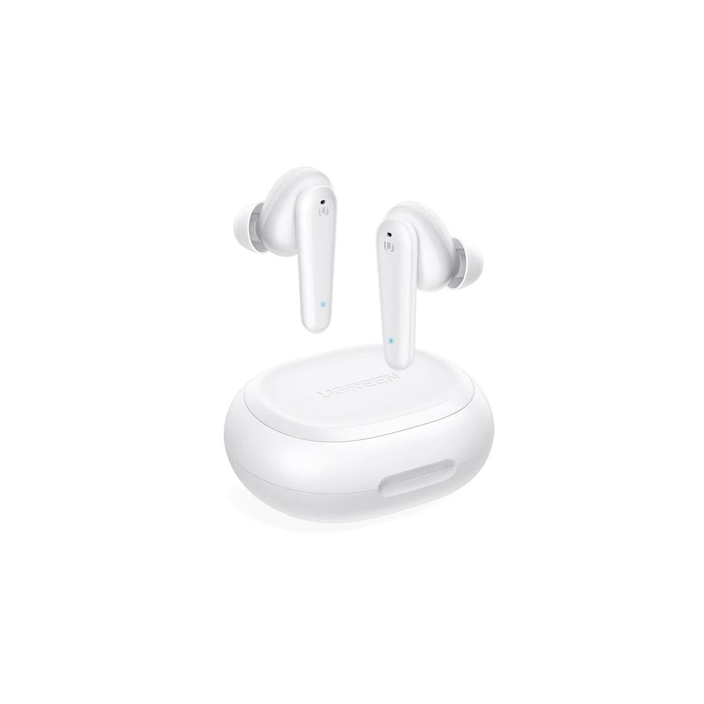 UGREEN 6957303886500 80650 HiTune T1 True Wireless Earbuds White (with 4 Mic ENC Noise Cancellation, HiFi Stereo in-Ear with Deep Bass Mode) - Image 1