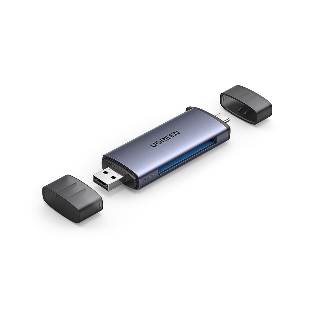 UGREEN 6957303859061 50906 Compact Flash card Reader, USB 3.0& USB C External Memory Card Adapter Type C OTG Converter for CF Compatible with iPhone 16/15 Pro Max, MacBook Air, Mac Mini, iPad, Galaxy S24 - Image 1