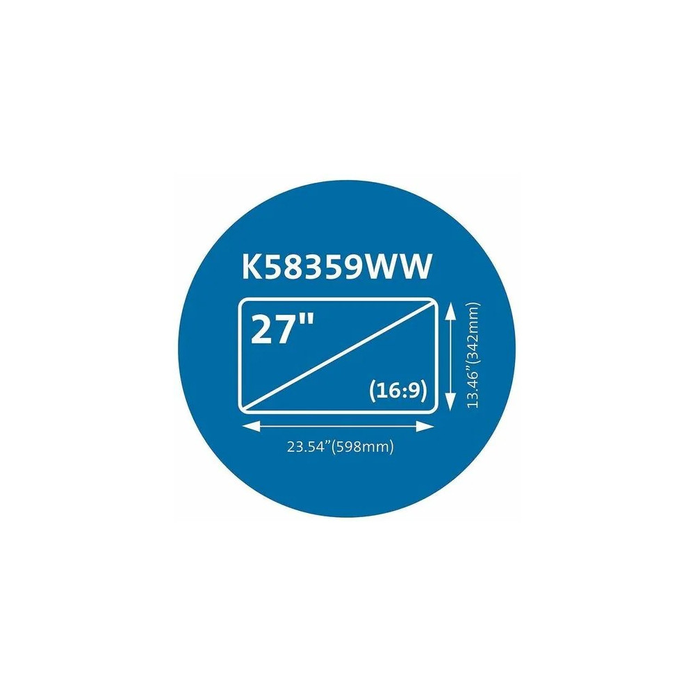 Kensington K58359WW KTG MAGNETIC PRIVACY SCREEN FOR 27in MONITORS