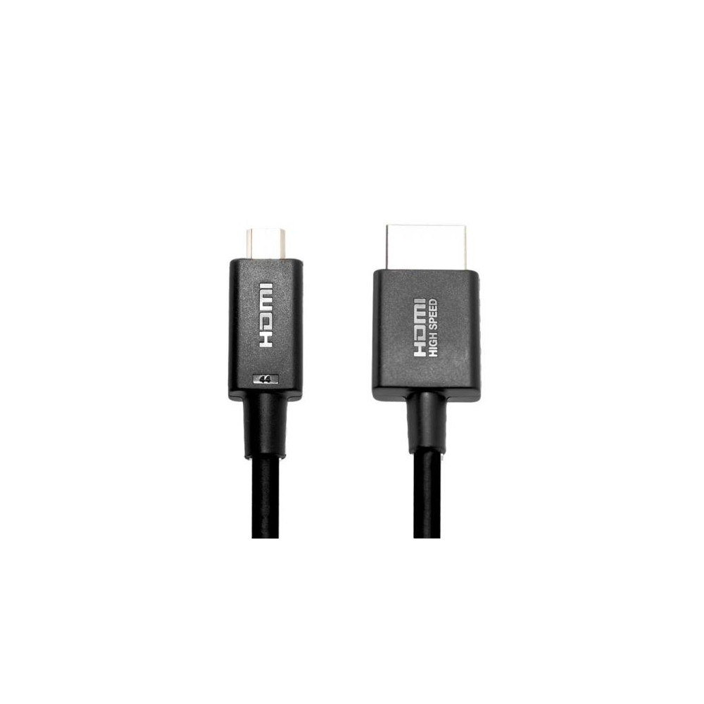 8ware H-MICROH 02 Oxhorn HDMI to Micro HDMI Cable 1.8m - 1.4v 19 (+1) pins A Male to D Male 34AWG, 100% copper wire, OD4.2mm RoHS - Image 1
