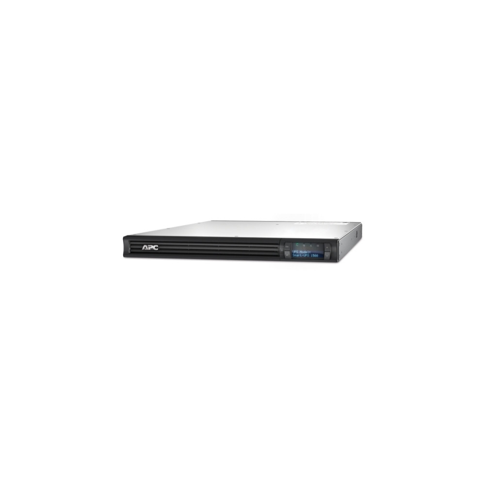 APC SMT1500RMI1U SMART UPS (SMT), 1500VA, IEC(4), USB, SERIAL, SMART SLOT, LCD, 1U RACK, 3YR WTY - Image 1