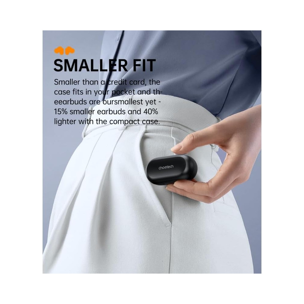 Choetech 6932112106346 BH-T16 Aura Bean TWS Wireless Earbuds - Image 5