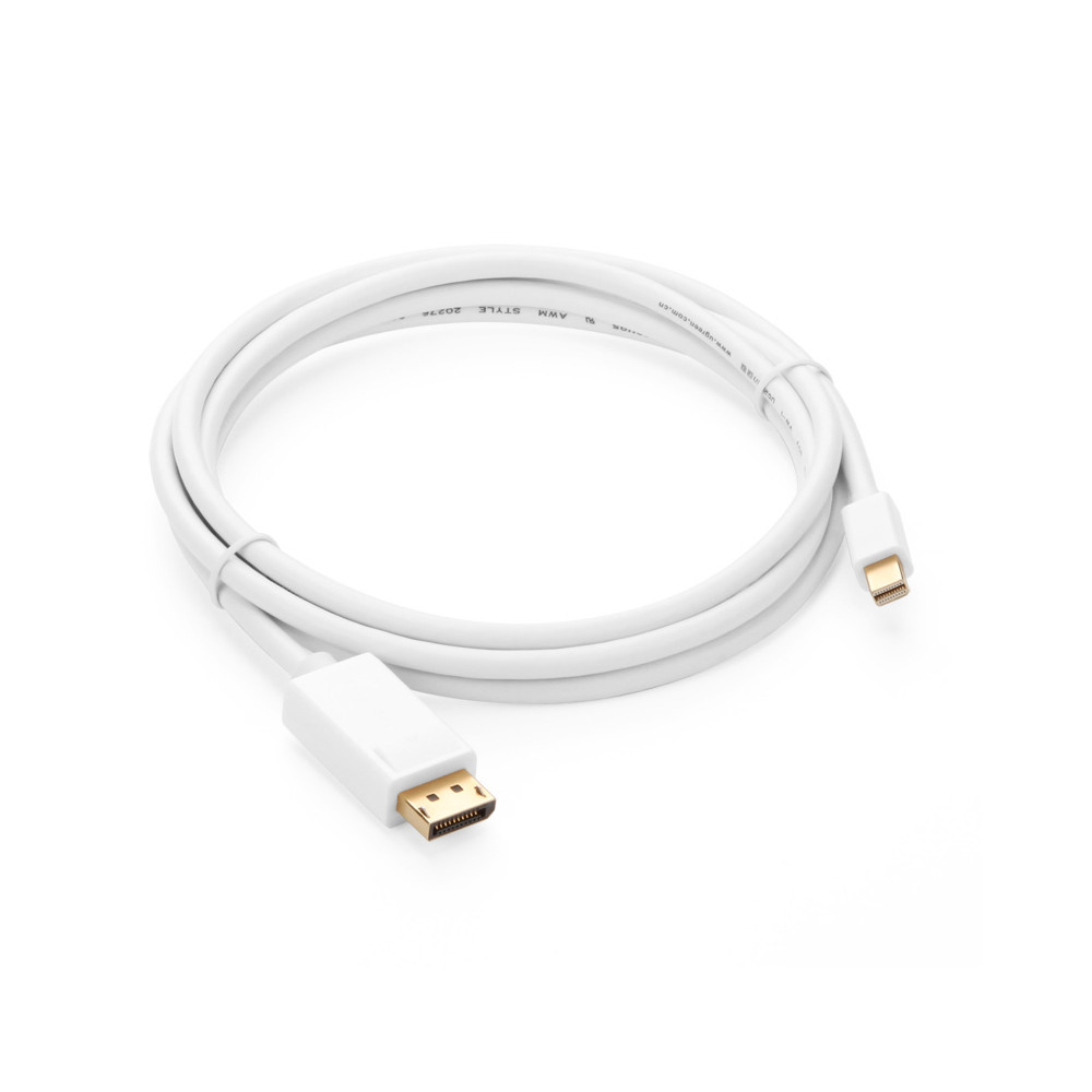 UGREEN 6957303814763 10476 Mini DP to DP cable 1.5M-White - Image 4