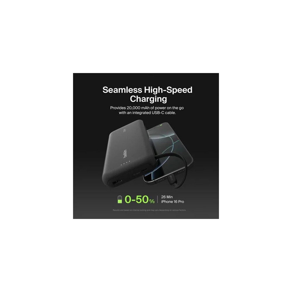 Belkin BPB024FQBK BoostCharge#Power#Bank 20K with Integrat - Image 3