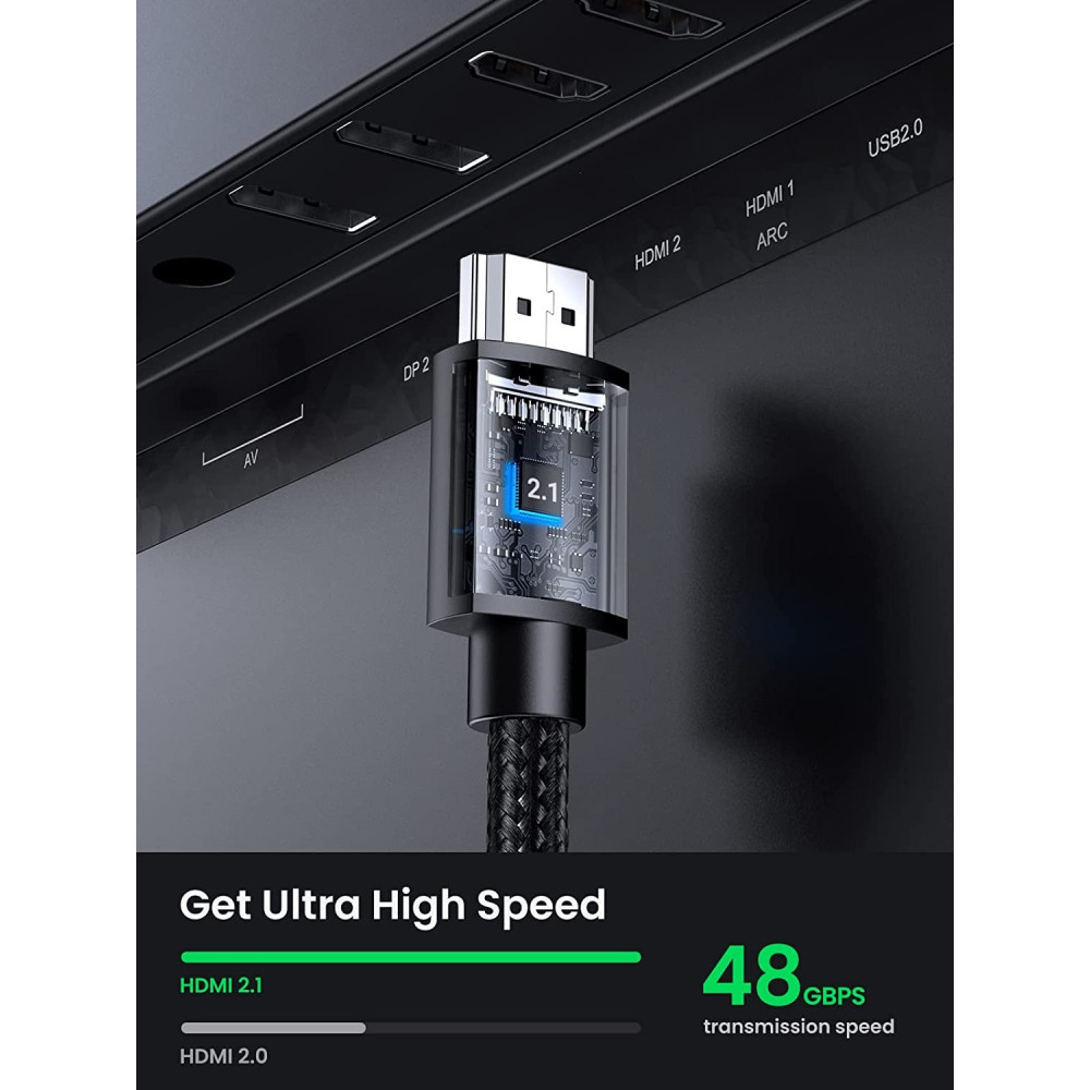 UGREEN 6957303844470 40447 HDMI Extension Cable 8K 60Hz 48Gbps Male to Female Cable 1m - Image 3
