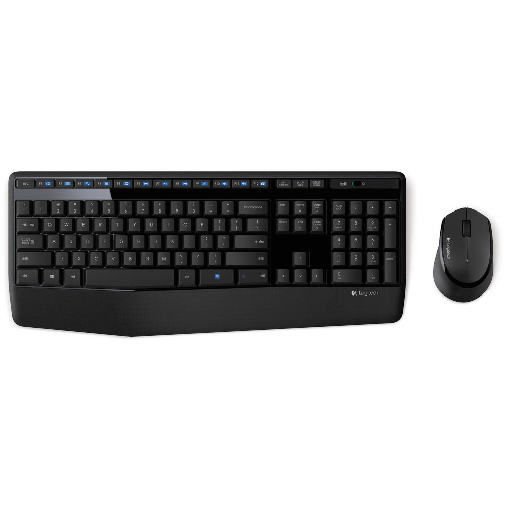 Logitech 920-006491 MK345 USB Wireless Keyboard and Mouse Combo for Desktop Laptop PC Mac
