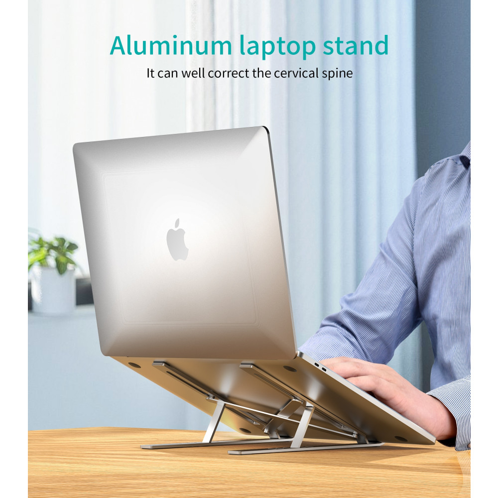 Choetech 6971824978896 H045-SL Aluminum Foldable Laptop Stand - Image 3