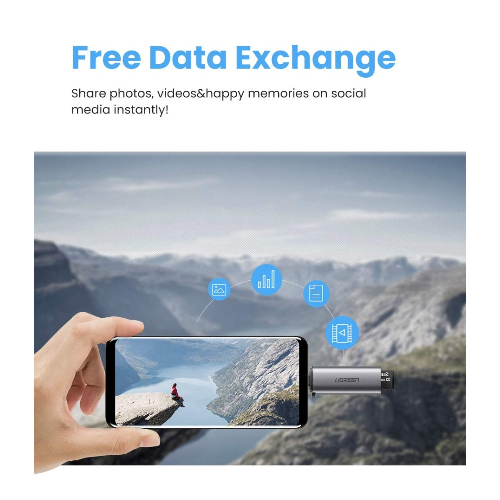 UGREEN 6957303857043 50704 USB C SD Card Reader - Image 3