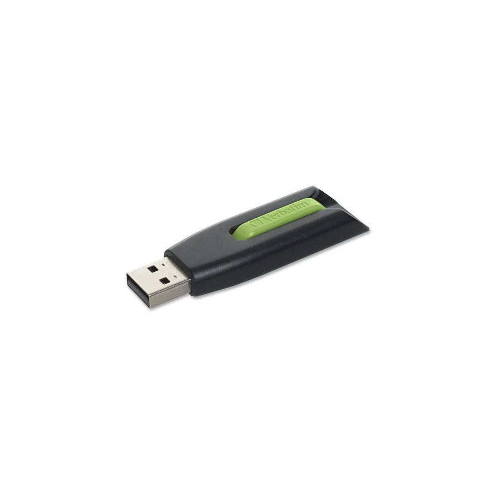 Verbatim 49177 Store 'n' Go V3 16 GB USB 3.0 Flash Drive - Green, Black - 1 / Each