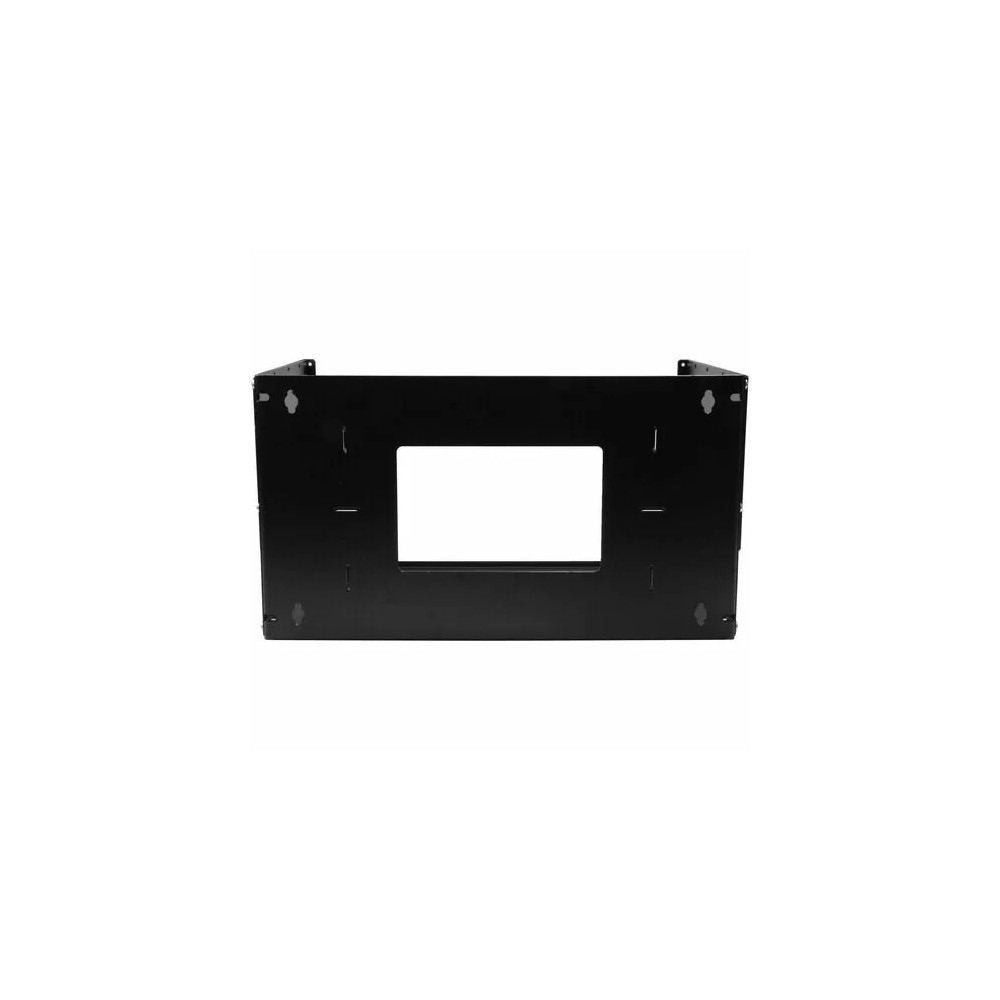 StarTech WALLSHELF4U 2-Post 4U Open Frame Wall Mount Network Rack with Built-in Shelf and Adjustable Depth, Computer Rack for IT Equipment, TAA~ - 2-Post 4U wall-mount server rack; 12-18" (30-45cm) mounting depth - Network rack with tapped rails - Image 8