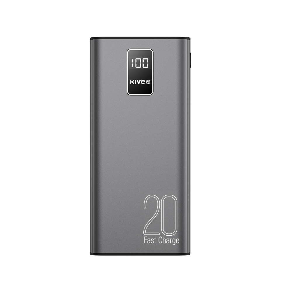 KIVEE 6941256120415 PT23Max Led Display Power Bank 20000mAh Black - Image 4