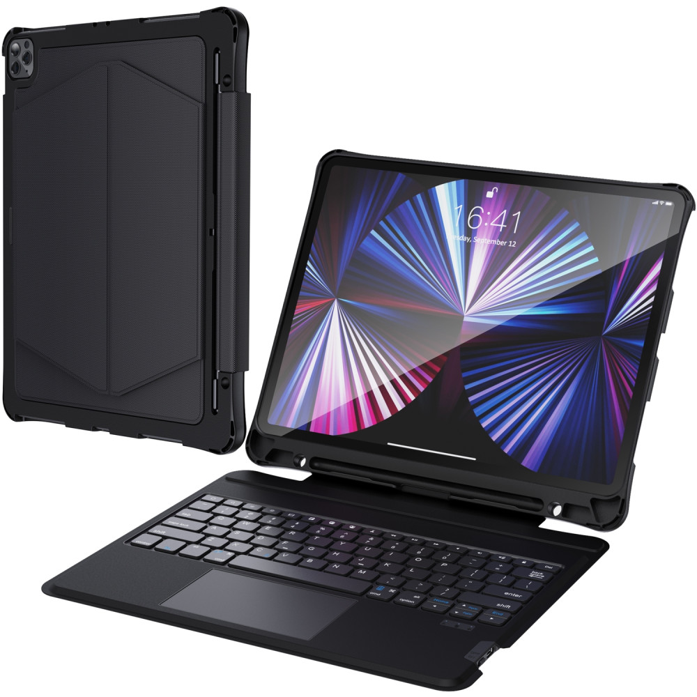 Choetech 6932112104328 BH-017-BK Bluetooth Keyboard Case with Touchpad and backlight for iPad Pro 10.9" Black - Image 3