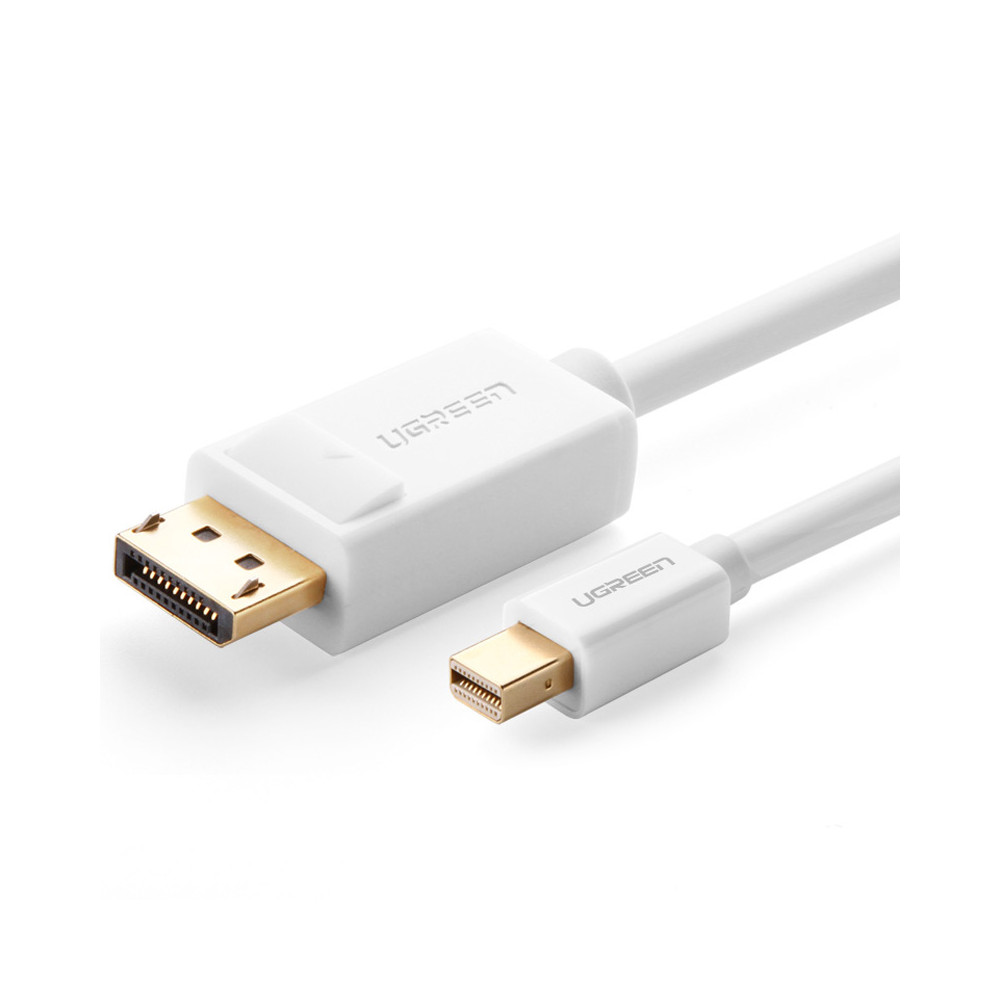 UGREEN 6957303814763 10476 Mini DP to DP cable 1.5M-White - Image 1