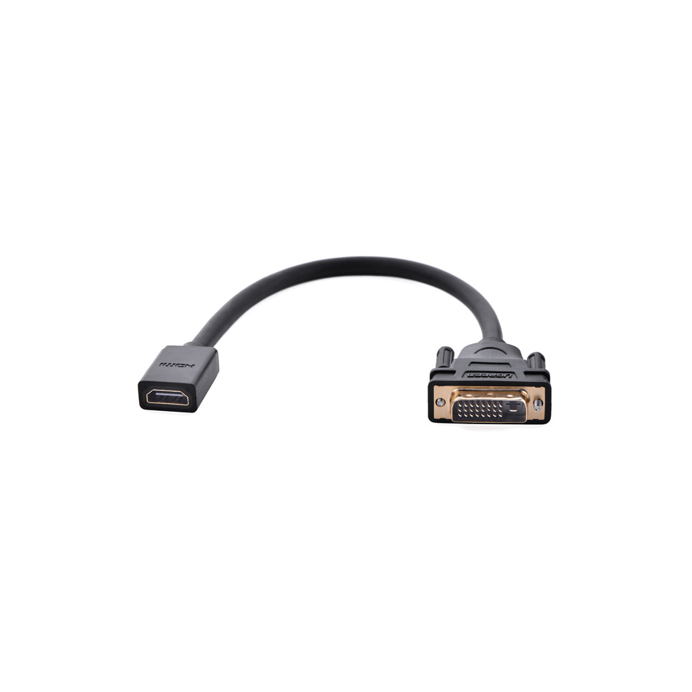UGREEN 6957303821181 20118 HDMI Female to DVI 24+1 DVI-D Male Adapter Gold Plated - Image 3