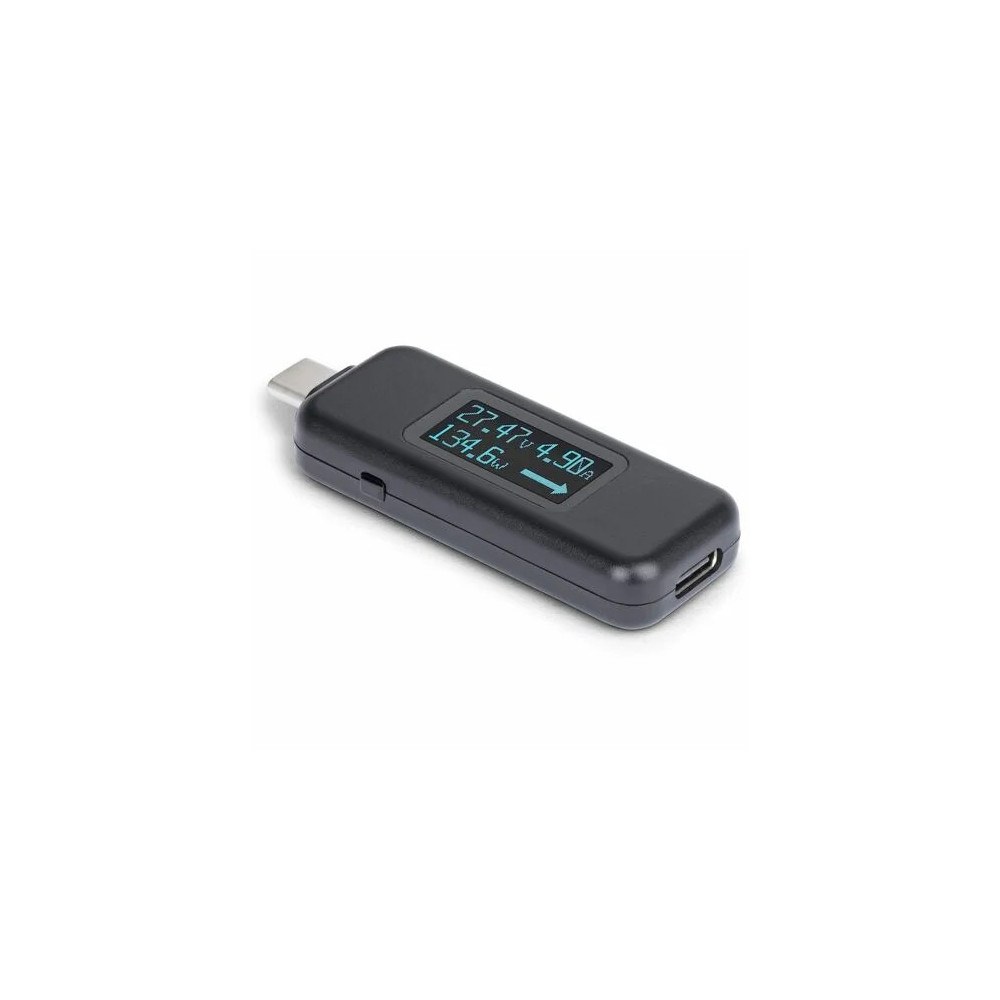 StarTech USBC-PWRTESTER USB-C Power Tester, Bi-Directional Voltage/Current Multimeter, 240W PD EPR, Digital OLED, Portable USB-C Cable/Port Power Meter Tester - Compact Bi-Directional USB-C Power Tester measures Voltage/Current/Wattage; Ideal fo - Image 1