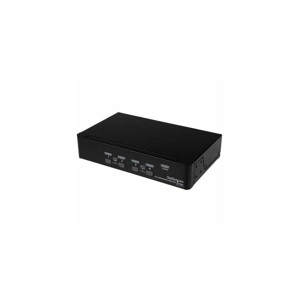StarTech SV431DPUA 4 Port USB DisplayPort KVM Switch with Audio - 4 Computer(s) - 1 Local User(s) - WQXGA - 3840 x 2400 - 8 x USB - 5 x DisplayPort - Rack-mountable, Desktop