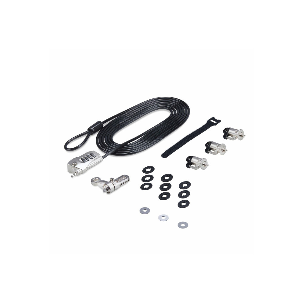 StarTech 3M4-DESK-LOCKING-KIT LAPTOP/DESKTOP & PERIPHERAL LOCK KIT, THEFT-DETERRING SECURITY LOCK, K-SLOT,