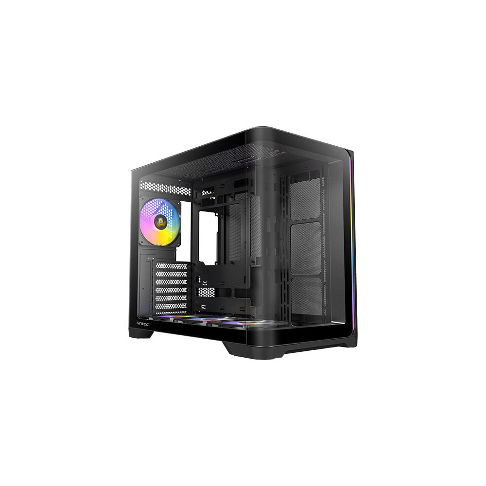Antec C5 CURVE ARGB - Black, ATX/Micro-ATX/ITX, Curved TG, Dual Chamber, Back-Connect, 4xARGB PWM Fans, 360mm Rad, 410mm GPU, USB-C Gen2, 2Yr Wty - Image 1