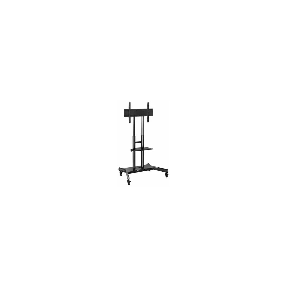 Atdec AD-TVC-75 cart - for large displays to 80" - capacity 75kg (165lb) - height adjustable - Black