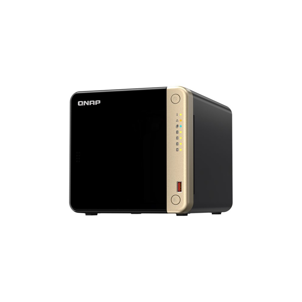QNAP TS-464-8G 4-BAY NAS, 3.5"(0/4), CEL QC-2.9GHz, 8GB, 2.5GbE(2), M.2(2), PCIe, TWR, 3YR WTY - Image 1