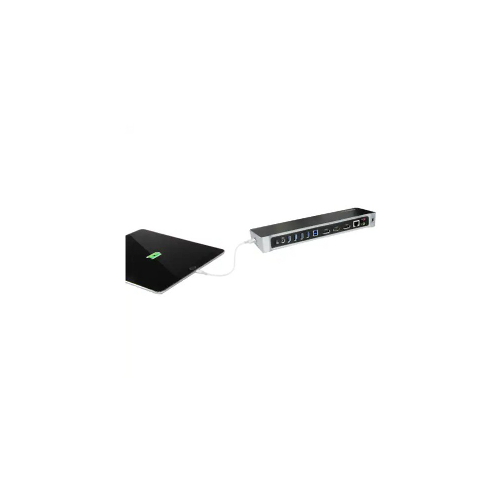StarTech USB3DOCKH2DP Triple Monitor USB 3.0 Docking Station for Laptops - Mac & Windows - USB Fast Charge Port - Up to 4K - - 4K USB docking station supports 4K on one display - Triple display docking station has fast-charge port - USB 3.0 docking st