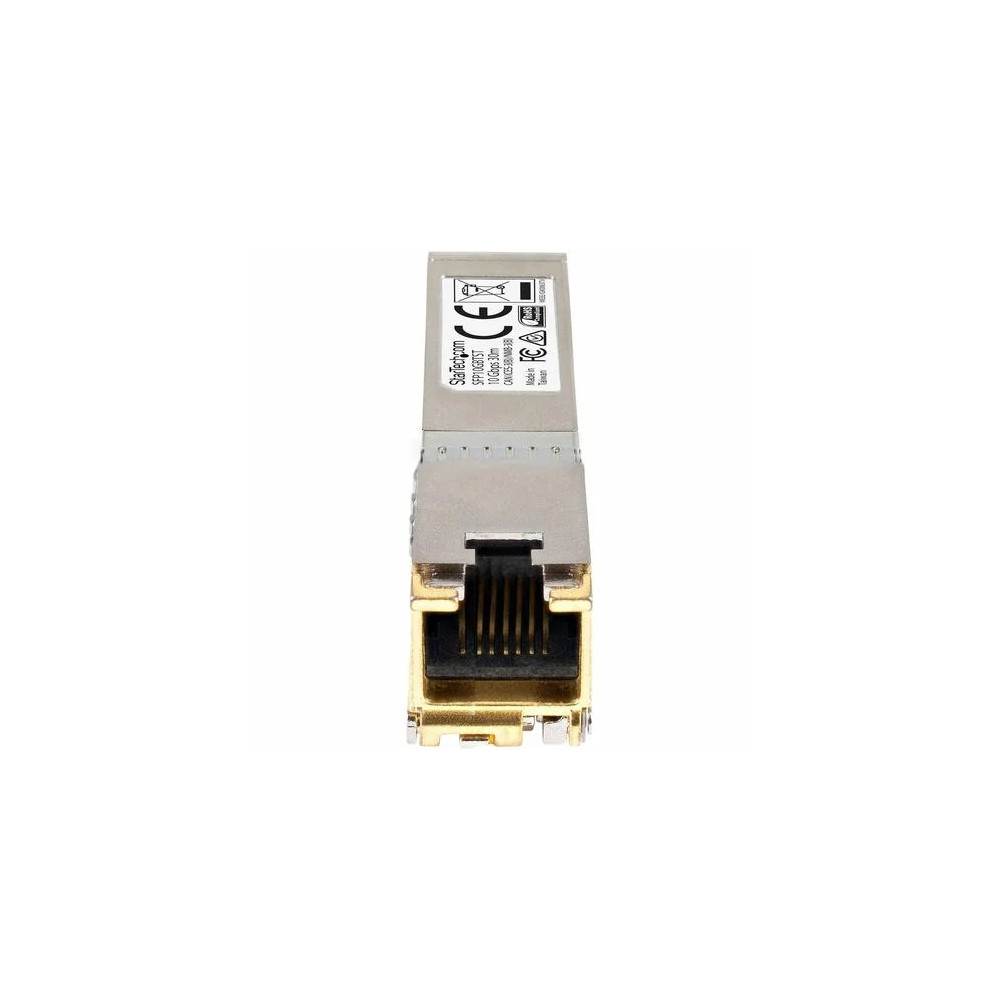 StarTech SFP10GBTCST Cisco SFP-10GB-T-X Compatible SFP+ Module - 10GBASE-T - 10GE Gigabit Ethernet SFP+ SFP to RJ45 Cat6/Cat5e Transceiver - 30m - Cisco SFP-10GB-T-X Compatible SFP+ - 10GBASE-T 10 Gbps - 10GbE Module - 10GE Gigabit Ethernet SFP+ Copper Tr