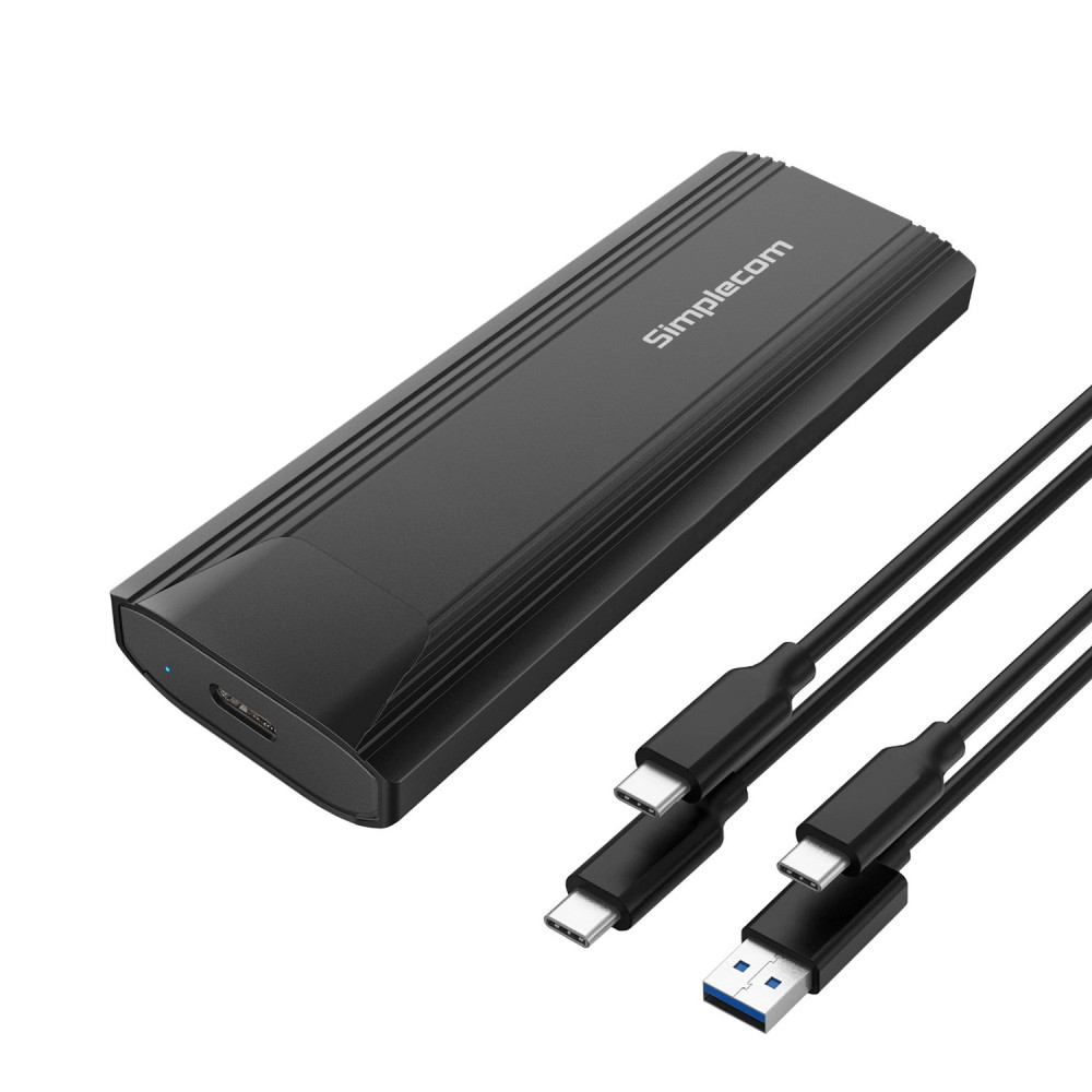 Simplecom SE504V2 NVMe / SATA Dual Protocol M.2 SSD USB-C Enclosure Tool-Free USB 3.2 Gen 2 10Gbps - Image 1