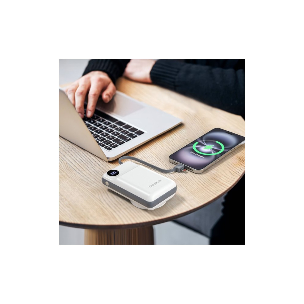 Choetech 6932112107176 B696-GW 20000mAh 22.5W USB-A + USB-C x 2 + MagLeap Wireless Charge Power Bank - Image 2