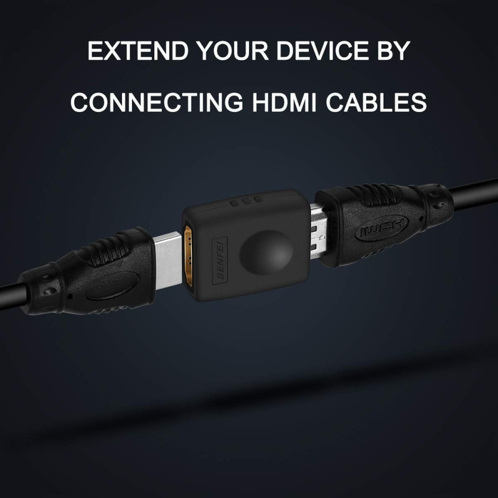 BENFEI B07K6HKD8S 000224BK 4K HDMI Coupler, HDMI Female to Female Adapter - Image 2