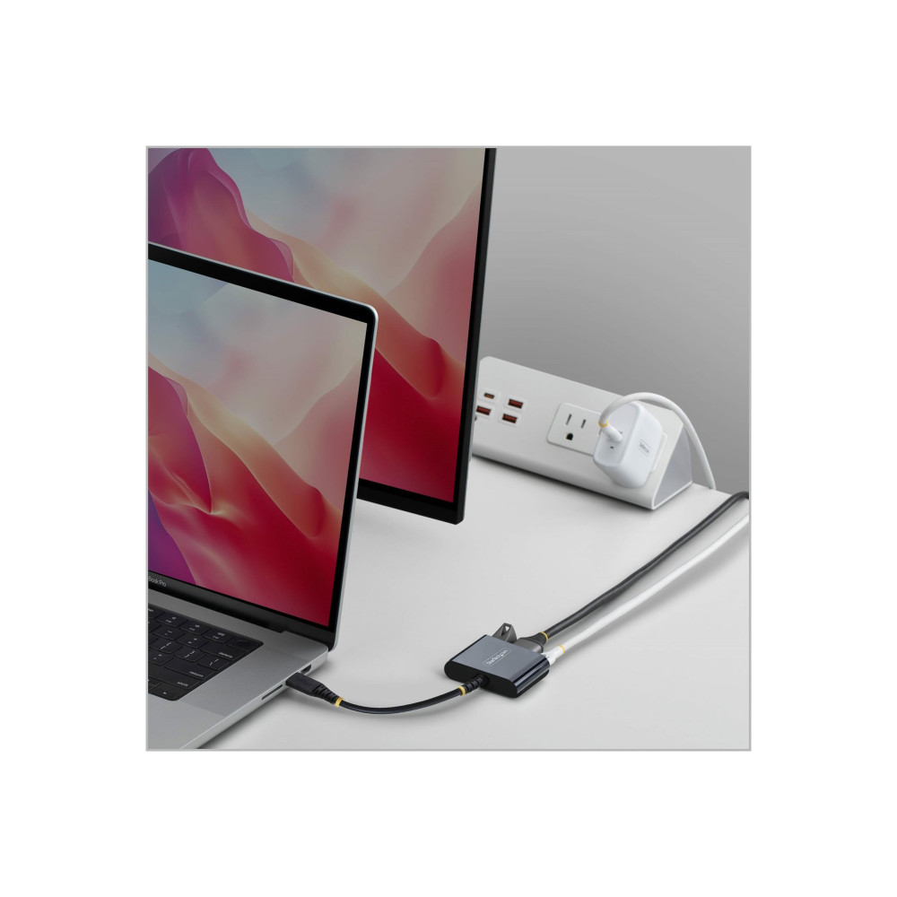 StarTech 168B-USBC-MULTIPORT USB-C HDMI MULTIPORT HUB, 140W, 4K 60HZ, USB 5GBPS, BLACK, 3 YR - Image 3