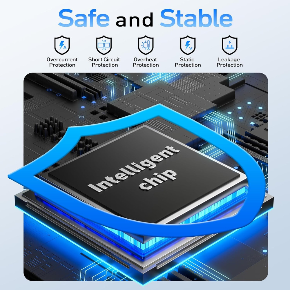 BENFEI 6971785944022 000385BK 2.5 Inch SATA to USB-A + USB-C Tool Free External Hard Drive Enclosure (6Gbps, Optimized for SSD, Support UASP SATA III) - Image 5